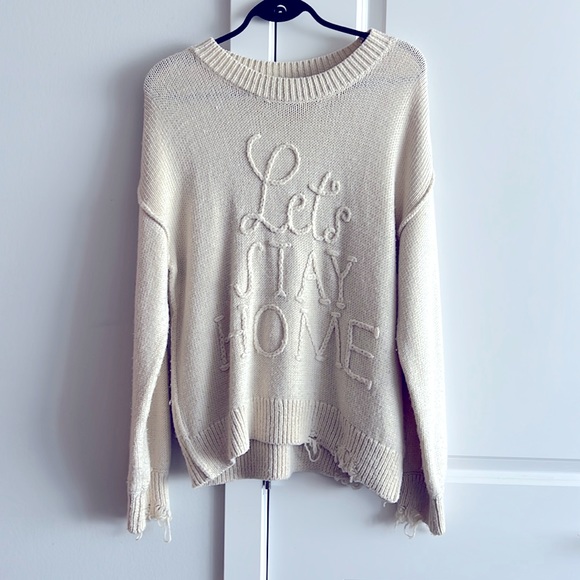 Wildfox ripped knit sweater - Picture 2 of 6